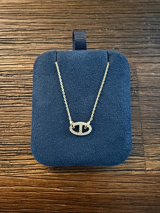 APM Monaco Jewelry - APM Monaco 18k Yellow Gold Plated & Cubic Zirconia Yacht Club 16” Necklace